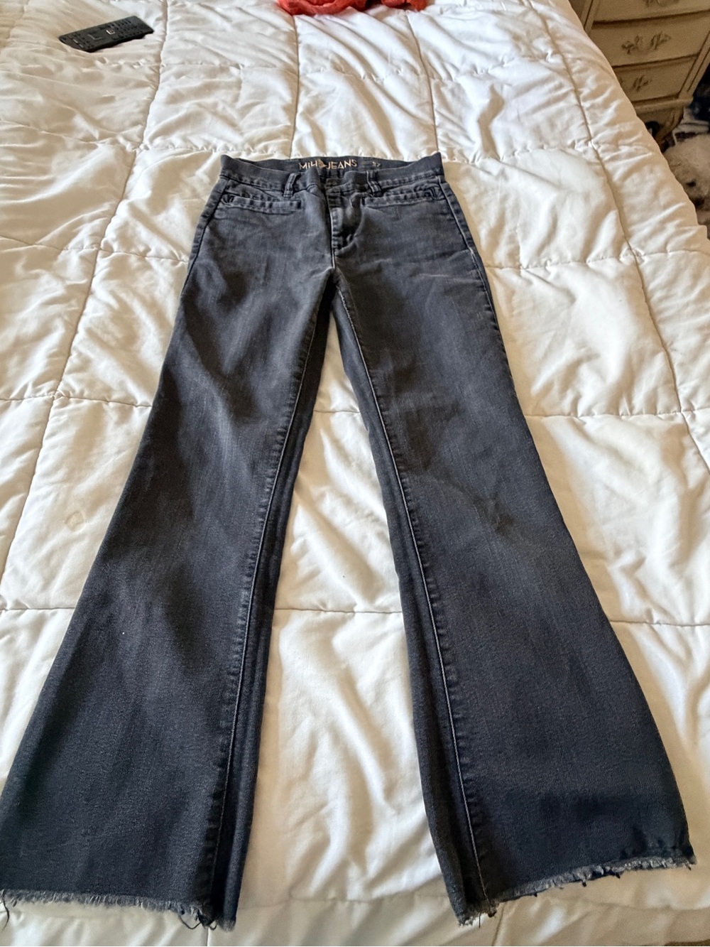 High-Rise Black Flare Jeans - Casual Flared Wide Leg